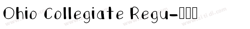 Ohio Collegiate Regu字体转换